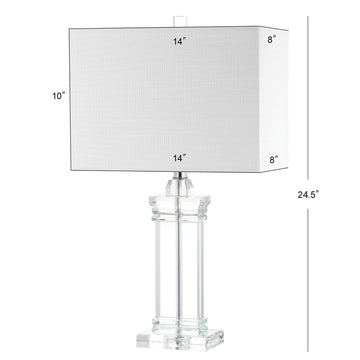 Ophelia 23.5" Crystal LED Table Lamp - JONATHAN Y